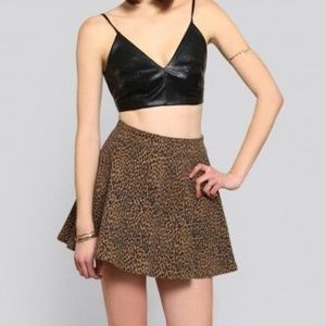 Gypsy Warrior High Waist Leopard Print Skirt